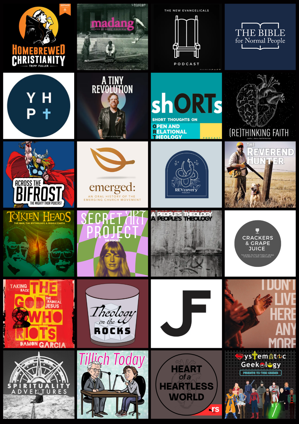 Podcast cover images